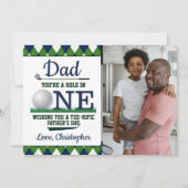 Papa je bent een eenling in één Vaderdag fotokaart (Voorkant)