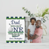 Papa je bent een eenling in één Vaderdag fotokaart (Staand voorkant)