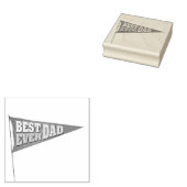 Papa je bent geweldig rubberen stempel (Gestempeld)