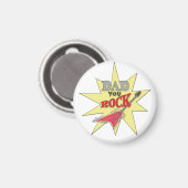 Papa je bent geweldig sleutelhanger magneet (Voorkant / Achterkant)