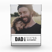 Papa Je bent Geweldige papa's meisje Foto Vaderdag (Voorkant)