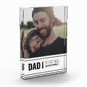 Papa Je bent Geweldige papa's meisje Foto Vaderdag (Links)