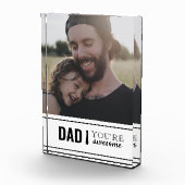 Papa Je bent Geweldige papa's meisje Foto Vaderdag (Rechts)