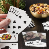Papa Je bent Geweldige papa's meisje Foto Vaderdag Pokerkaarten (Insitu)