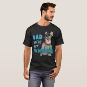 "Papa, je bent gewoon Paw-some" Franstalige honden T-shirt (Voorkant volledig)