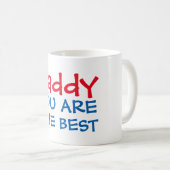 papa je bent het beste cadeau voor vader koffiemok (Voorkant rechts)