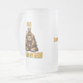 Papa Je bent mijn Hero Matglas Bierpul (Voorkant links)