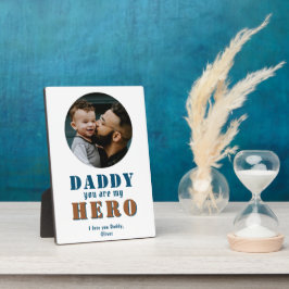 Papa je bent mijn Hero Pap Foto Vader Dag Fotoplaat