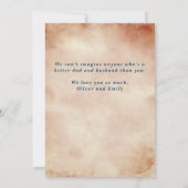 Papa je bent mijn Hero Pap Foto Vader Dag Kaart (Achterkant)