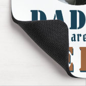 Papa je bent mijn Hero Pap Foto Vader Dag Muismat (Hoek)