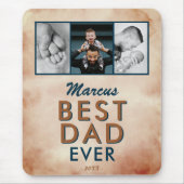 Papa je bent mijn Hero Pap Foto Vader Dag Muismat (Voorkant)