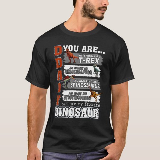 Papa Je bent net zo sterk als Rex Vaderdag kinder T-shirt (Voorkant)