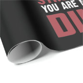 Papa je bent net zo sterk als T-rex Dinosaur Gift Cadeaupapier (Rol Hoek)