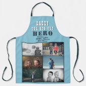 Papa je bent onze Hero 6 Foto Collage Schort (Voorkant)