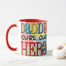 Papa Je bent onze Hero foto Mok