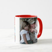 Papa Je bent onze Hero foto Mok (Voorkant rechts)