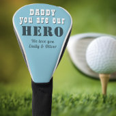 Papa je bent onze Hero Typografie Vader Dag Golfheadcover