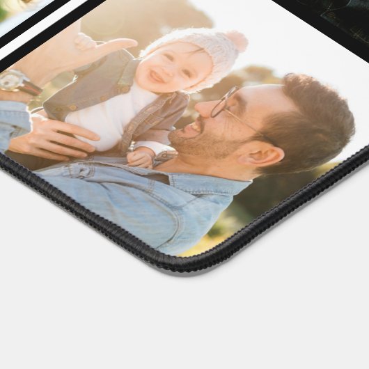 Papa Je bent onze Superhero Fotocollage Eenvoudig Bureaumat (Hoek)