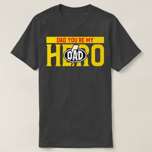 Papa, je held t-shirt (Design voorkant)