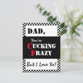 Papa Je maakt Frazy. | Happy Vaderdag Briefkaart (Staand voorkant)