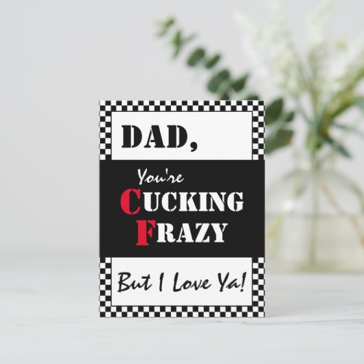 Papa Je maakt Frazy. | Happy Vaderdag Briefkaart (Staand voorkant)