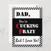 Papa Je maakt Frazy. | Happy Vaderdag Briefkaart (Voorkant / Achterkant)