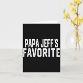 Papa Jeff’s Favorite Fathers Day Grandparent Granh Kaart (Gele Bloem)