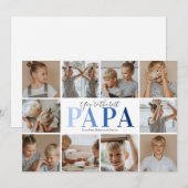 Papa Jij Bent De Beste Foto Feestdagenkaart (Voorkant / Achterkant)