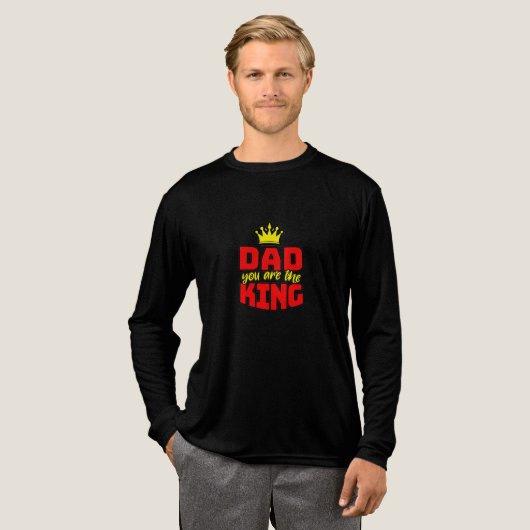 Papa jij bent de koning Vaderdag cadeau T-shirt (Voorkant)