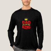Papa jij bent de koning Vaderdag cadeau T-shirt (Voorkant volledig)