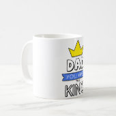 Papa, jij bent de koning Vaderdag mok (Voorkant links)