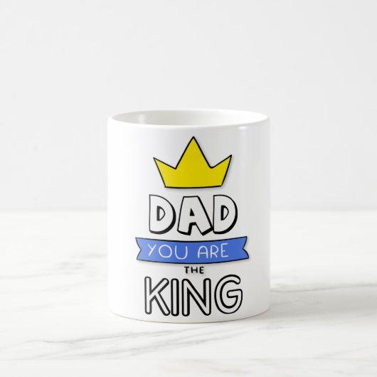 Papa, jij bent de koning Vaderdag mok (Center)