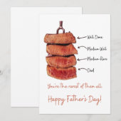 Papa, jij bent de zeldzaamste van allemaal - Grapp Feestdagenkaart (Voorkant / Achterkant)