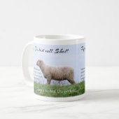 Papa, jij bent een echt schaap! koffiemok (Voorkant links)