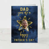 Papa, jij bent een vrolijke Vaderdag Folie Wenskaart (Voorkant)