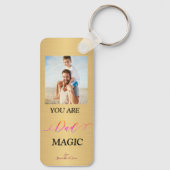 Papa, jij bent Magic Fathers Day Fotohout Sleutelhanger (Achterkant)