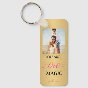 Papa, jij bent Magic Fathers Day Fotohout Sleutelhanger