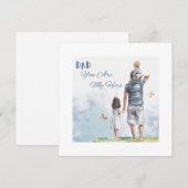 Papa, jij bent mijn held feestdagenkaart (Voorkant / Achterkant)