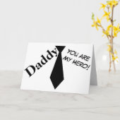 Papa, jij bent mijn held Vaderdag Kaart (Gele Bloem)