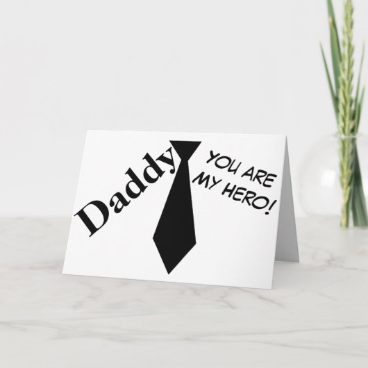 Papa, jij bent mijn held Vaderdag Kaart (Voorkant)