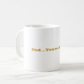 "Papa...jij bent mijn Hero" Koffiemok (Voorkant links)