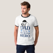 Papa, jij bent mijn superheld T-shirt (Voorkant volledig)