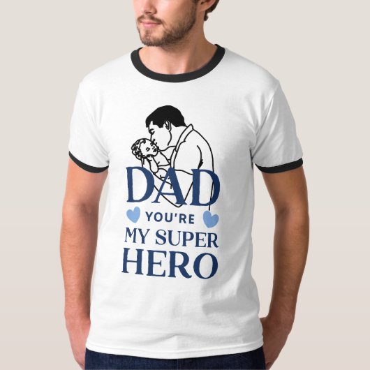 Papa, jij bent mijn superheld T-shirt (Voorkant)