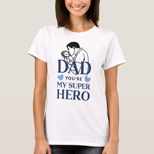 Papa, jij bent mijn superheld T-shirt (Voorkant)