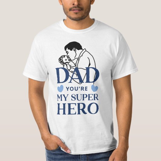 Papa, jij bent mijn superheld t-shirt (Voorkant)