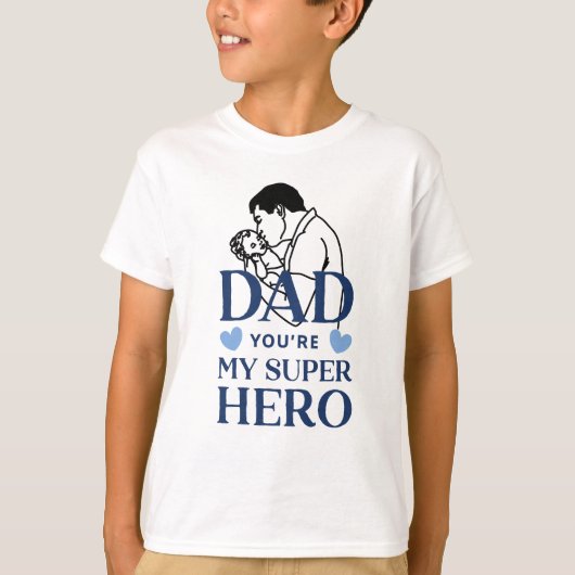 Papa, jij bent mijn superheld T-shirt (Voorkant)
