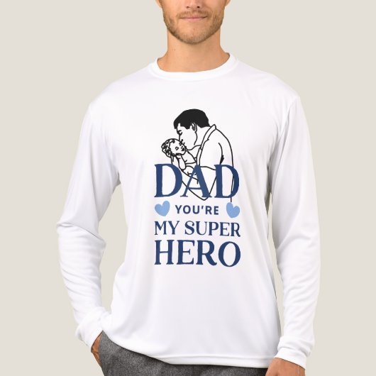 Papa, jij bent mijn superheld T-shirt (Voorkant volledig)