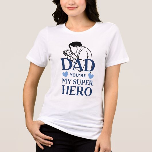 Papa, jij bent mijn superheld T-shirt (Voorkant)