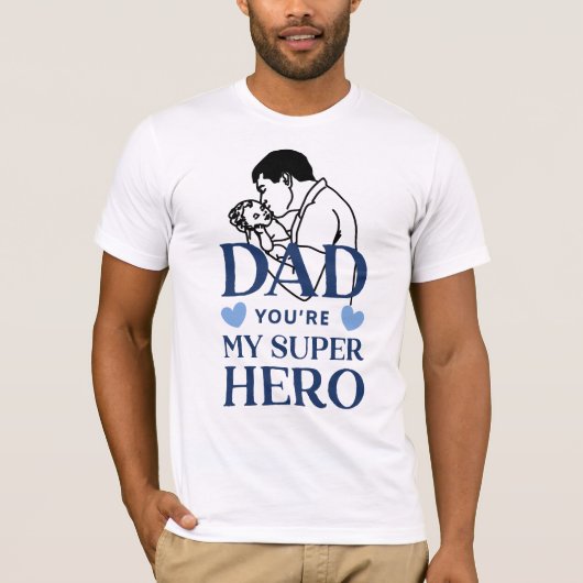 Papa, jij bent mijn superheld t-shirt (Voorkant)
