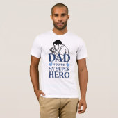 Papa, jij bent mijn superheld t-shirt (Voorkant volledig)